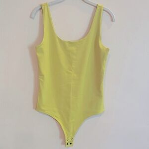 Express Lime green body contour bodysuit
